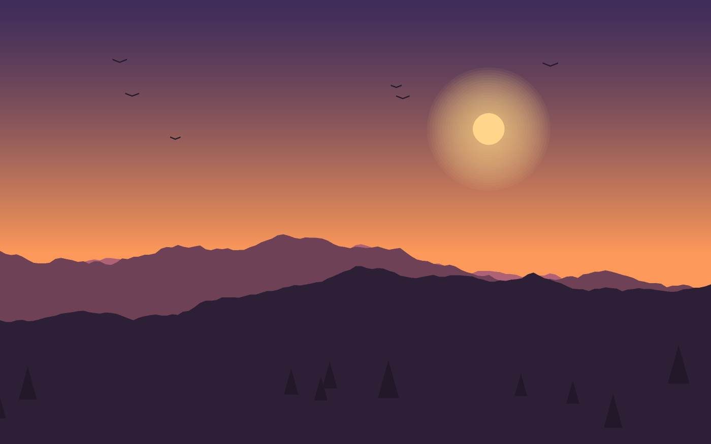 Ilustrace krajiny